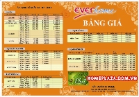 BẢNG BÁO GIÁ NIÊM YẾT EVERHOME